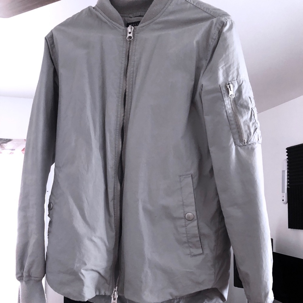 PacSun Bomber Jacket Grey/silver